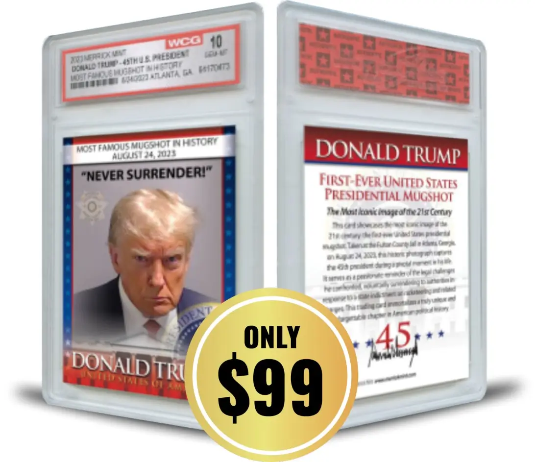 TRUMP MUGSHOT TRADING CARD